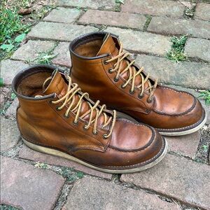 Red wing moc toe boots 10875